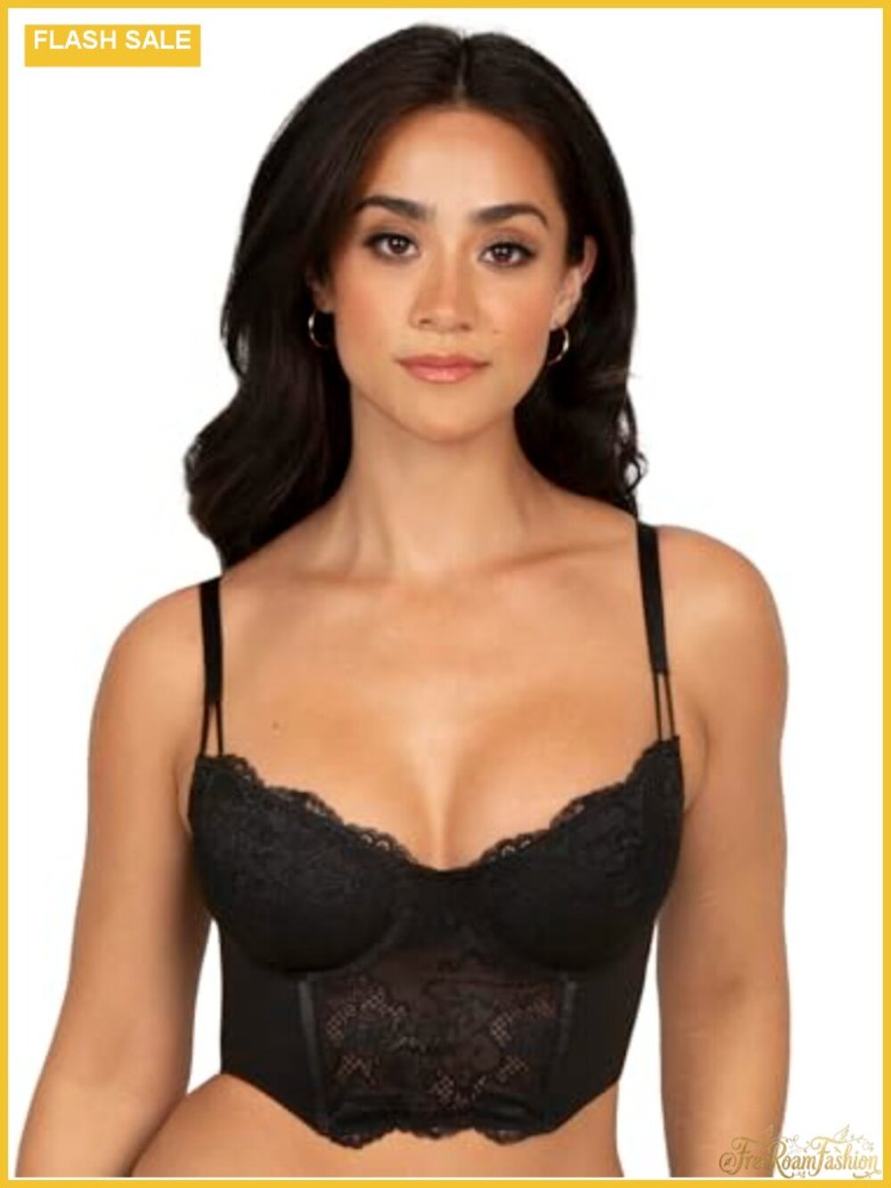 Lace Bustier Corset Top Sweetheart Neck Fitted Hook and Eye